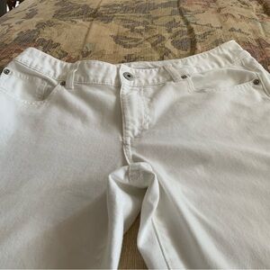 Chico's White Straight Leg Jeans